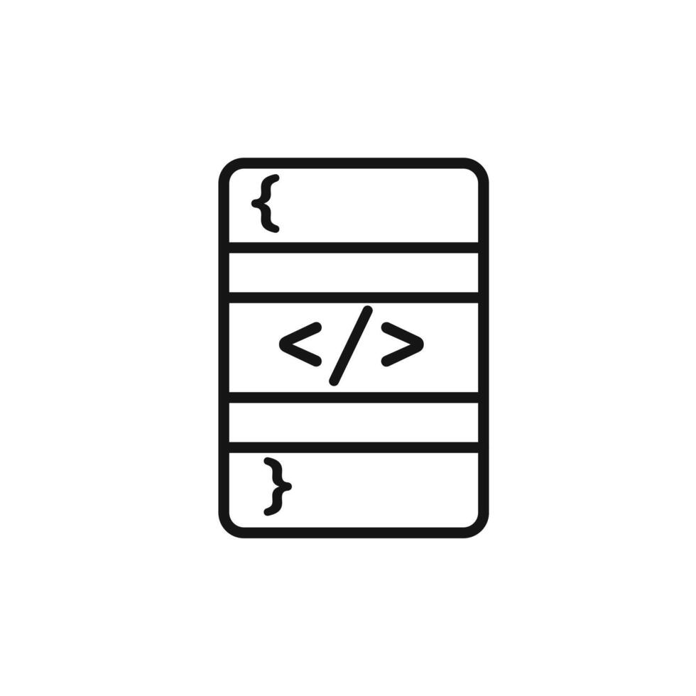 coding program icon set collection for web vector