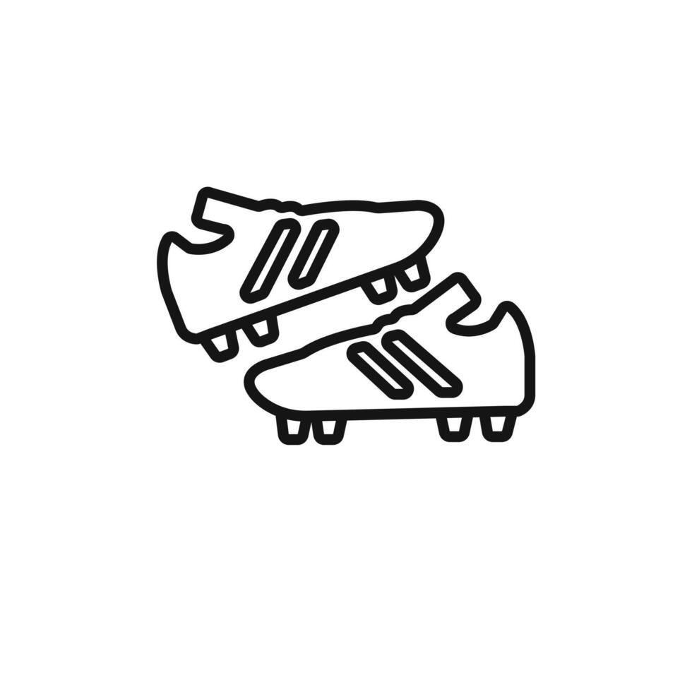 football soccer shoes icon set collection for web vector
