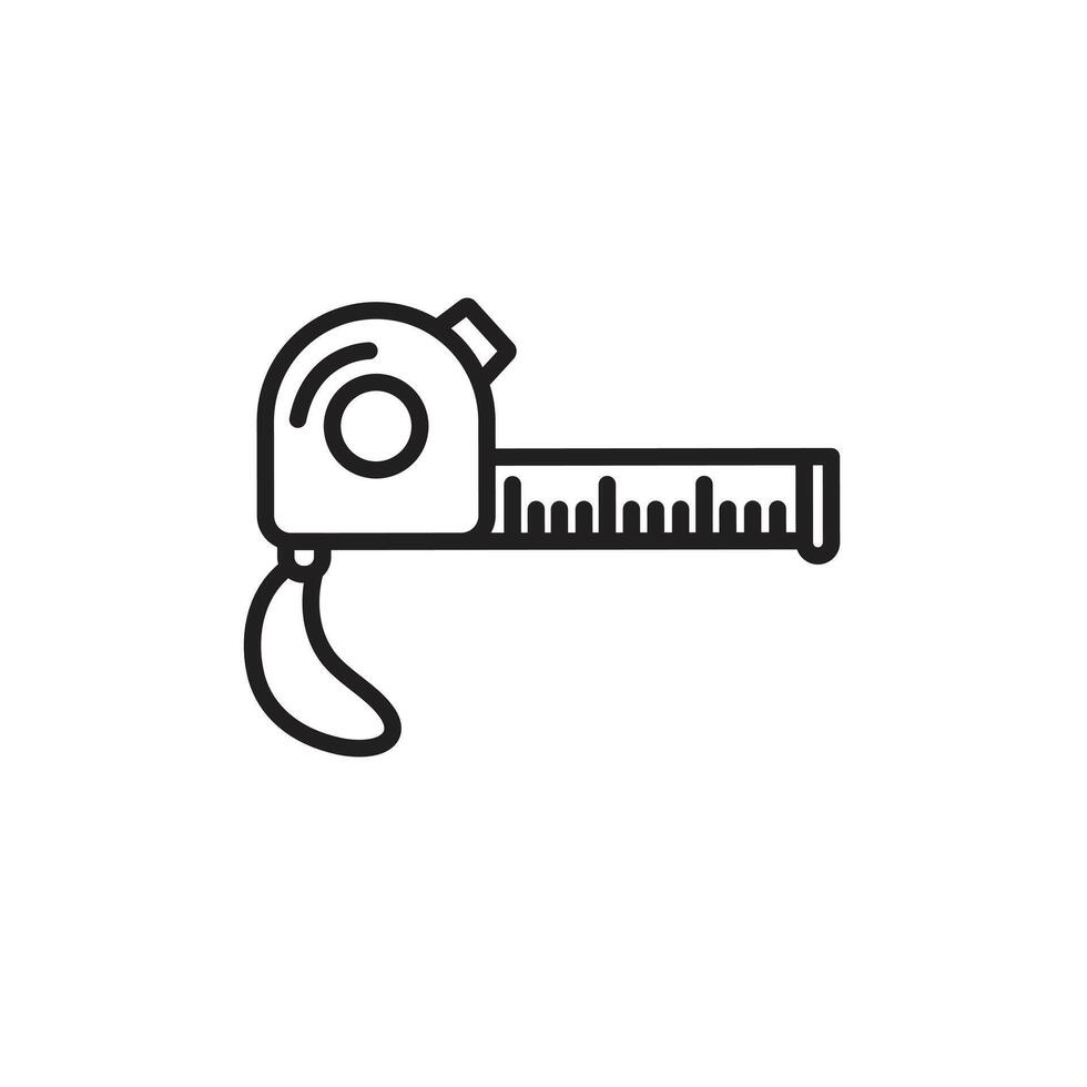 measure tape icon set collection for web vector