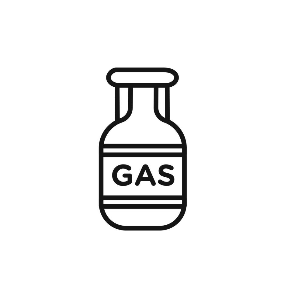 Gas cylinder icon set collection for web vector