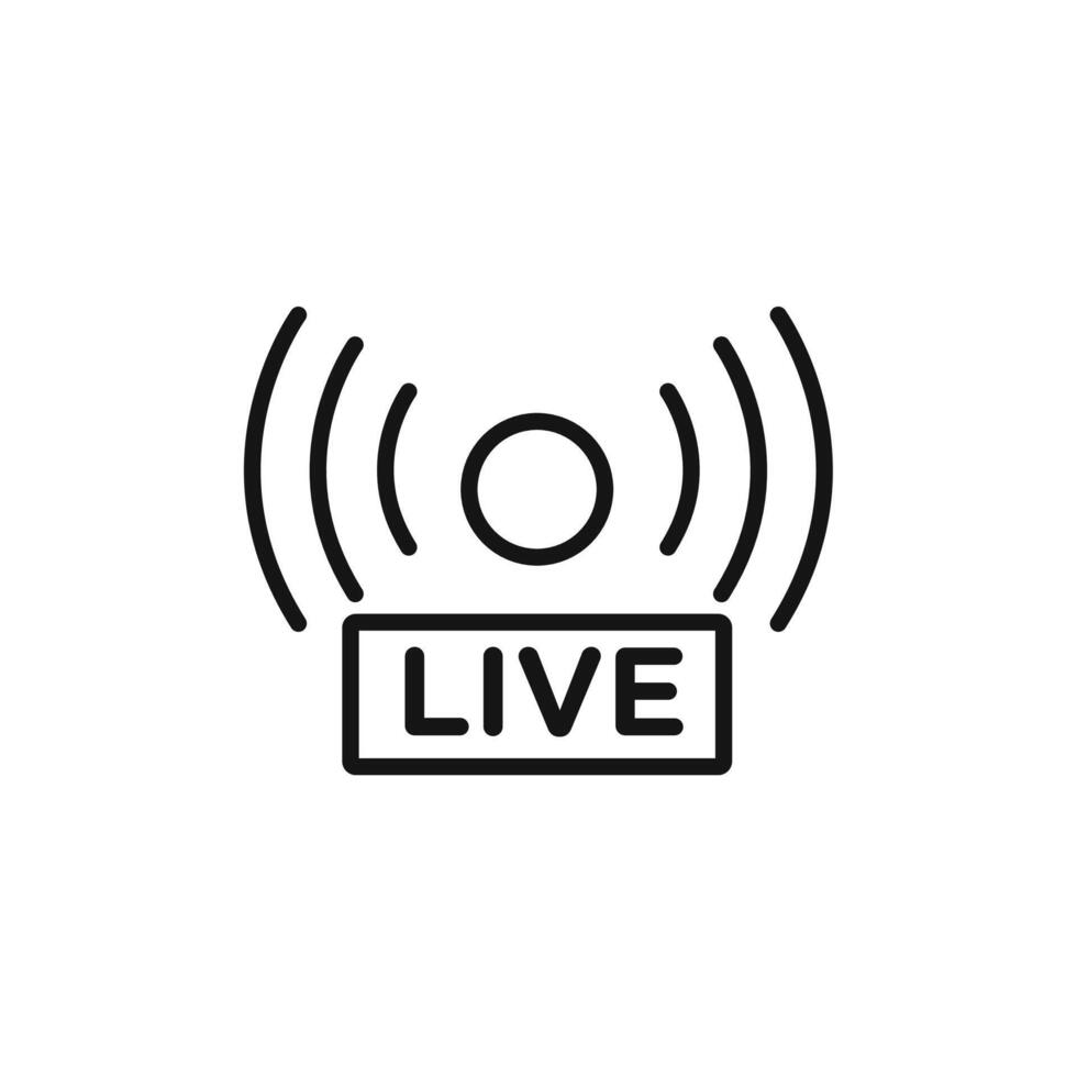 Live icon set collection for web vector