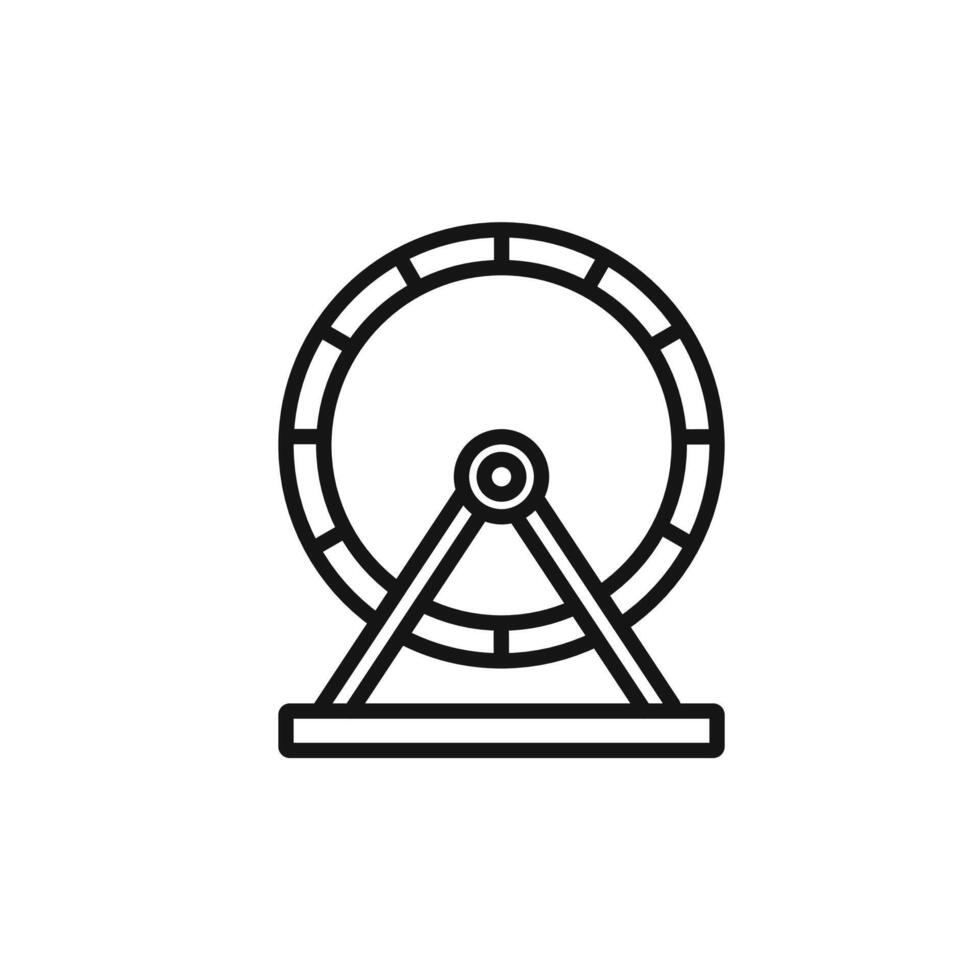 Hamster wheel icon set collection for web vector