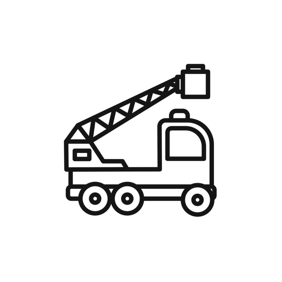 rescue truck basket icon set collection for web vector