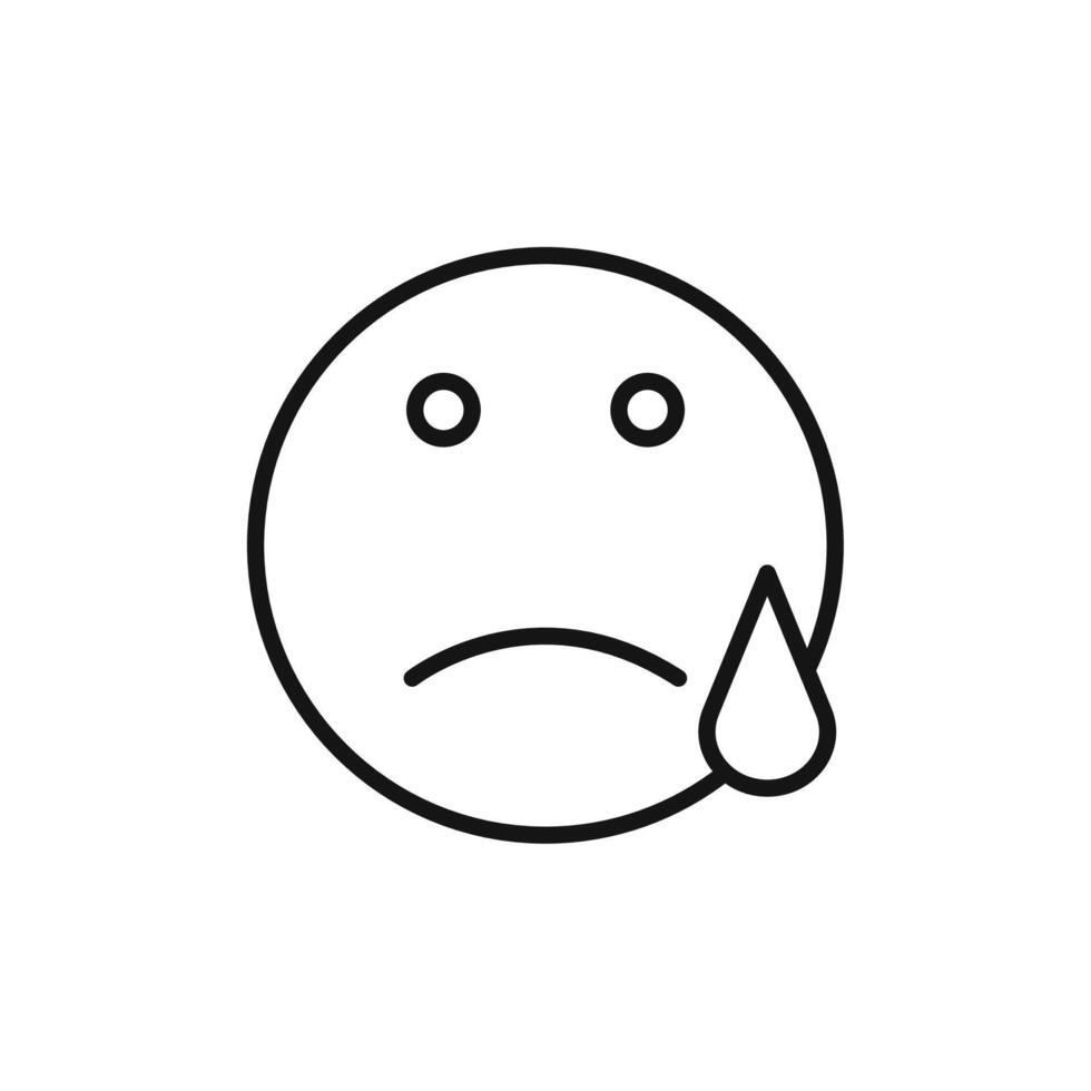 sad icon set collection for web vector