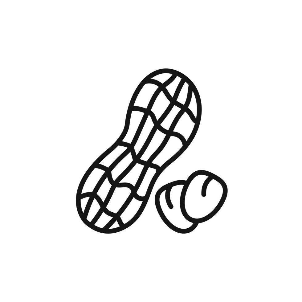 Peanut icon set collection for web vector