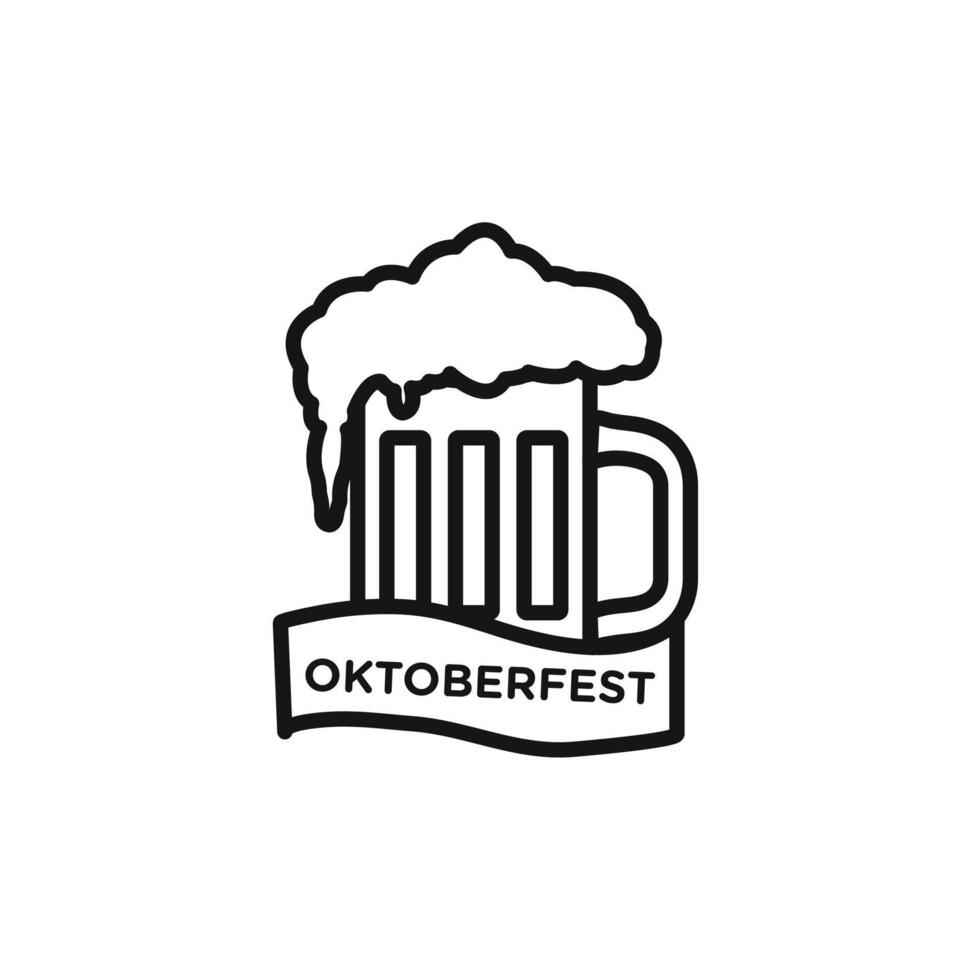 oktoberfest icon set collection for web vector