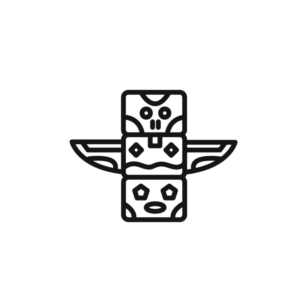 Totem icon set collection for web vector