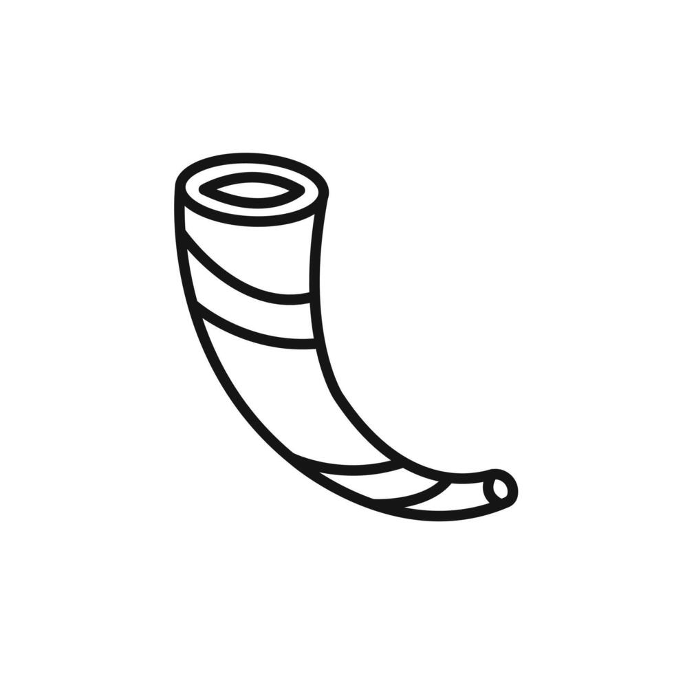 Shofar icon set collection for web vector