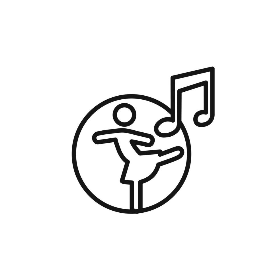 woman dancing icon set collection for web vector