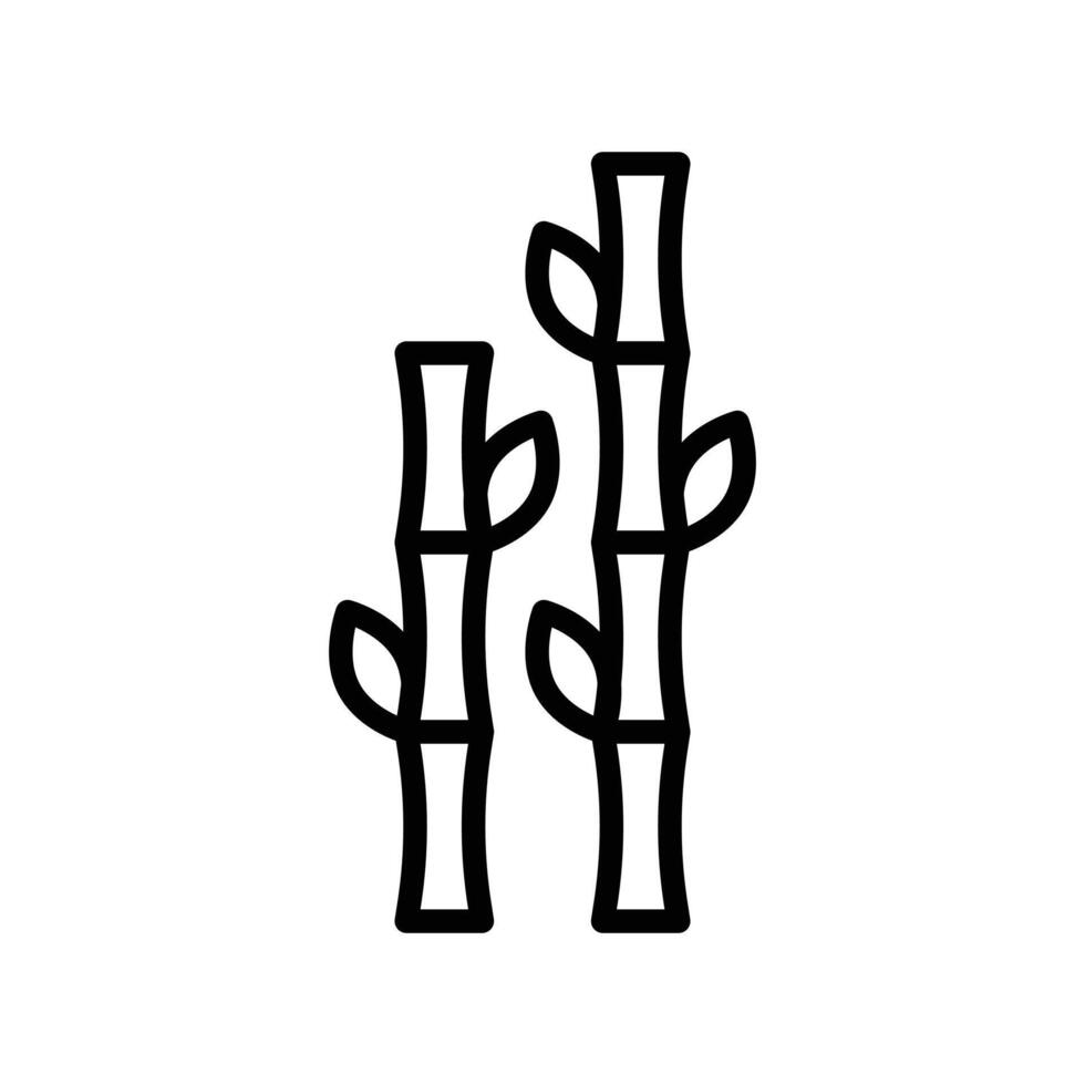 Bamboo Icon Set Botanical Illustrations for Nature and Environmental Projects vector