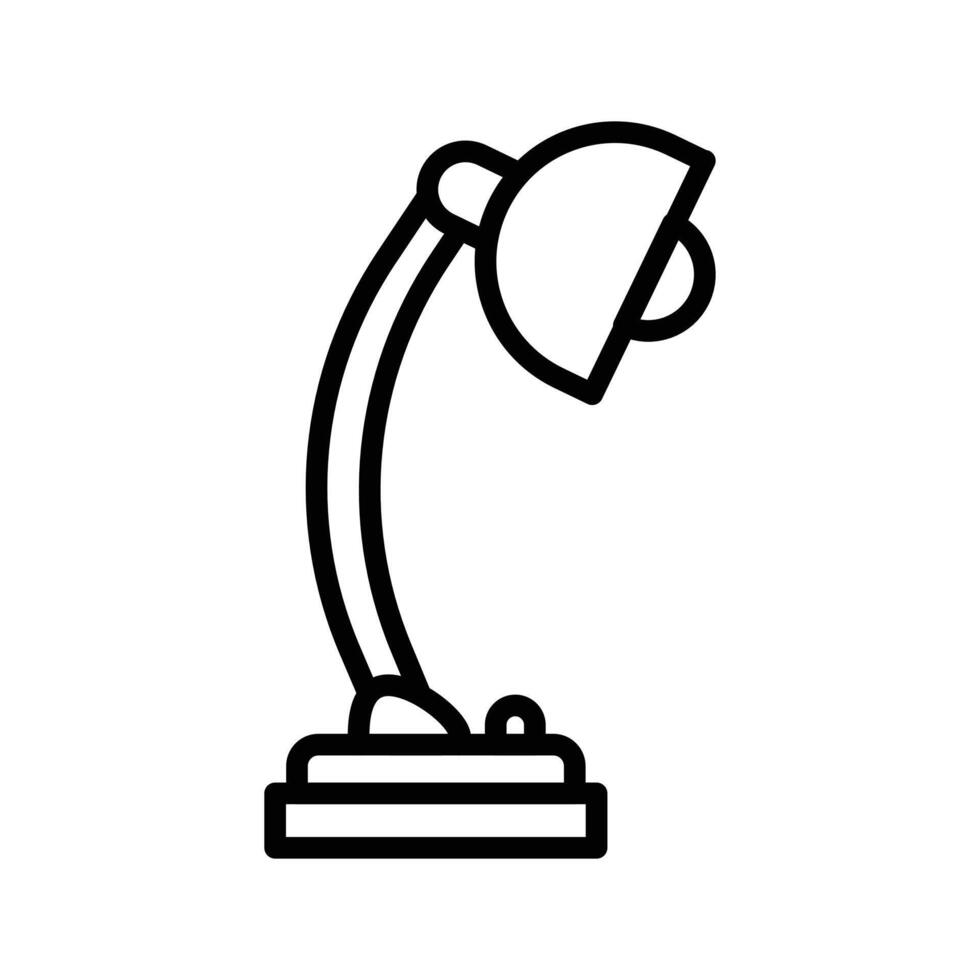 Desk Lamp Icon Set Lighting Illustrations for Office and Home Use vector
