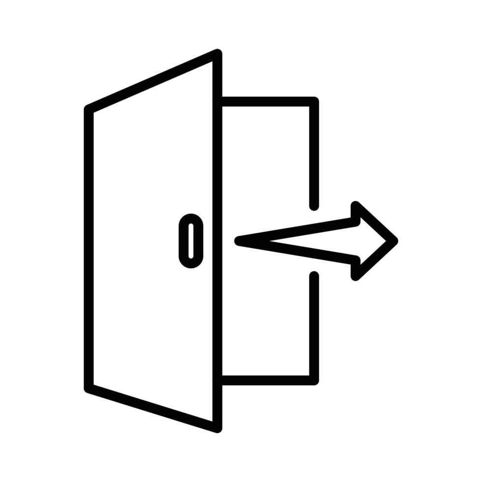 Exit Icon Set Signage Illustrations for Safety and Navigation vector