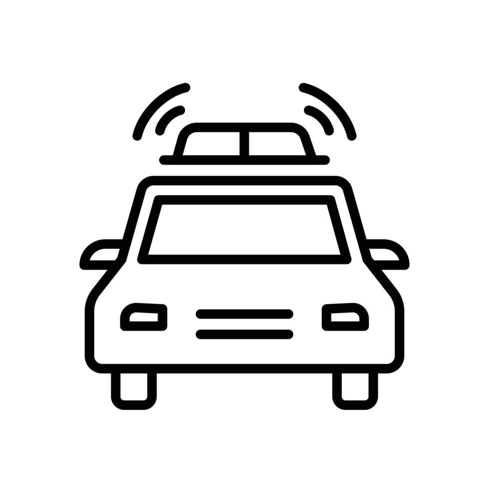 Flashing Police Car Icon Set Emergency Vehicle Illustrations for Law Enforcement and Safety vector