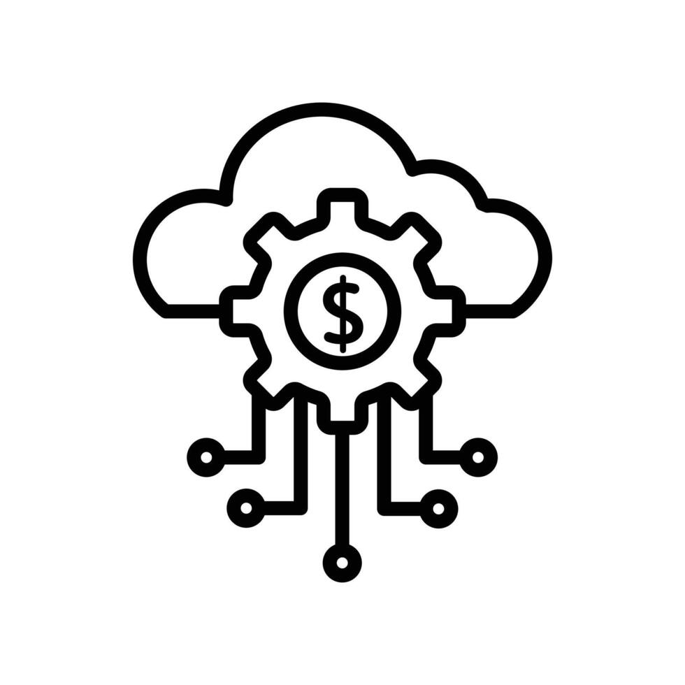 Fintech Industry Icon Set Financial Technology Illustrations for Business and Innovation vector