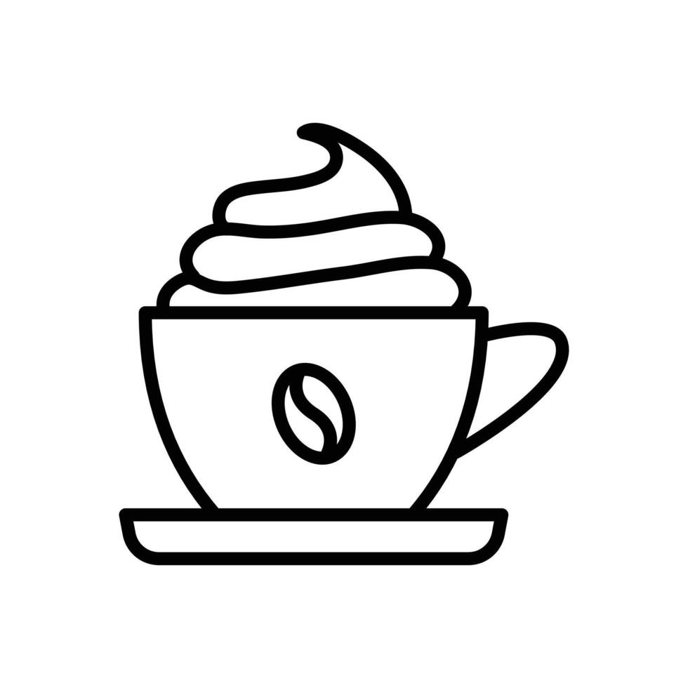 Cappuccino Icon Set Coffee Drink Illustrations for Culinary and Cafe Use vector