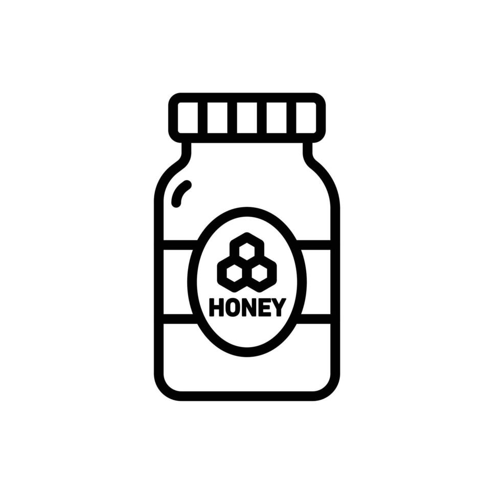 Honey Jar Icon Set Sweet Food Illustrations for Culinary and Nutrition Projects vector