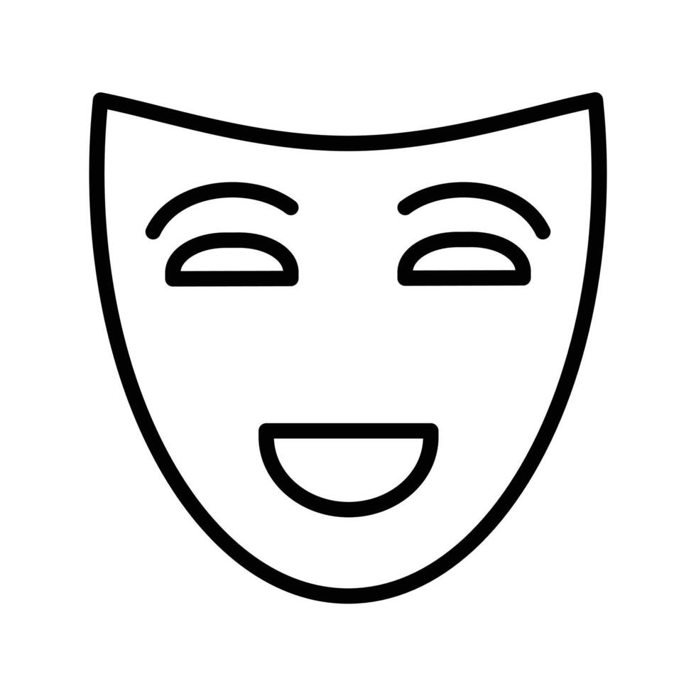 Theatrical Mask Icon Set Drama Illustrations for Theatre and Performance Arts vector