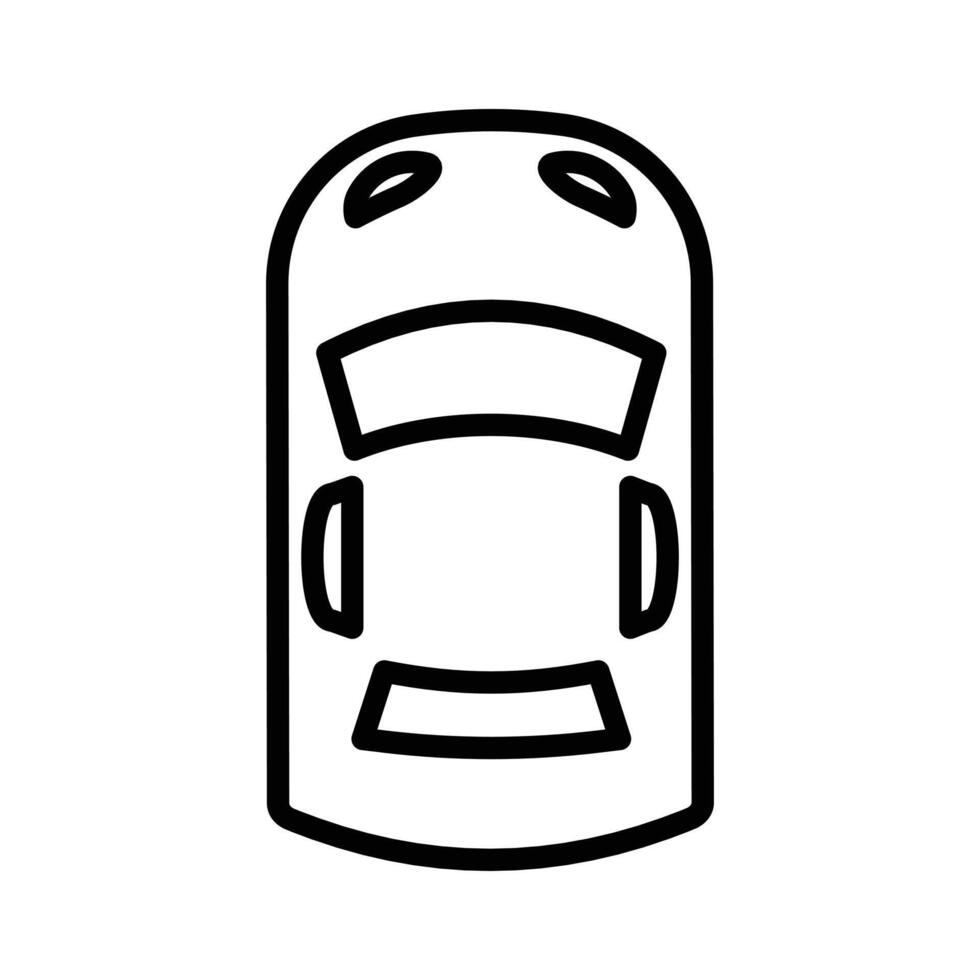 Top View Car Icon Set Automotive Illustrations for Transport and Design vector