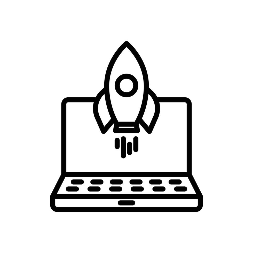 Rocket Spaceship Startup Icon Set Space Exploration Illustrations for Innovation and Technology vector
