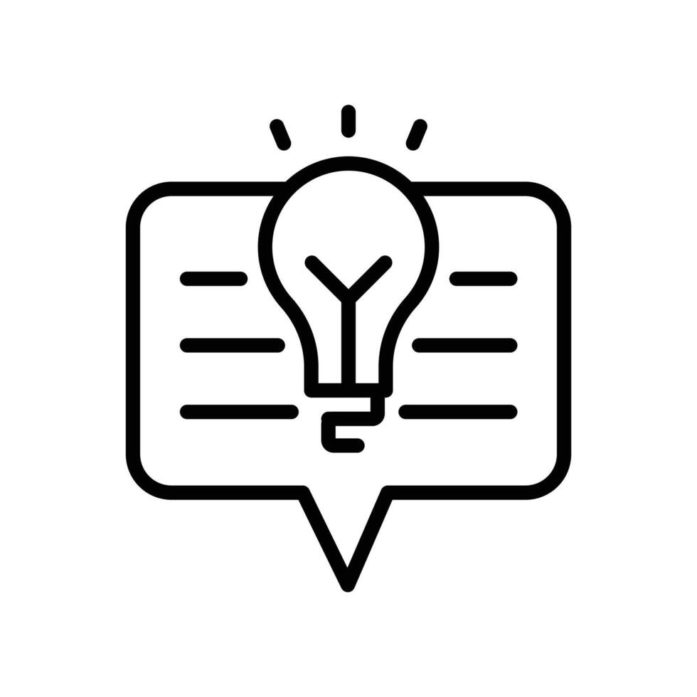 Suggestion Icon Set Idea and Feedback Illustrations for Communication and Business vector