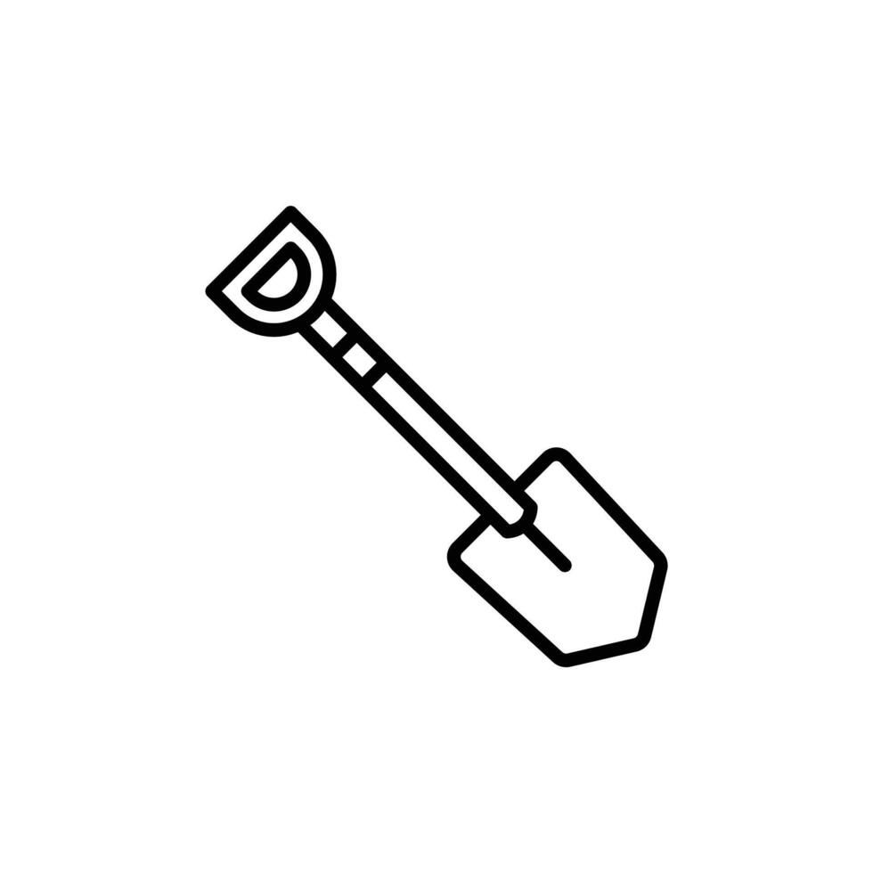 Shovel Icon Set Digging Tool Illustrations for Gardening and Excavation vector