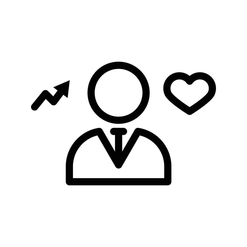 Behavior icon Outline flat Icon vector