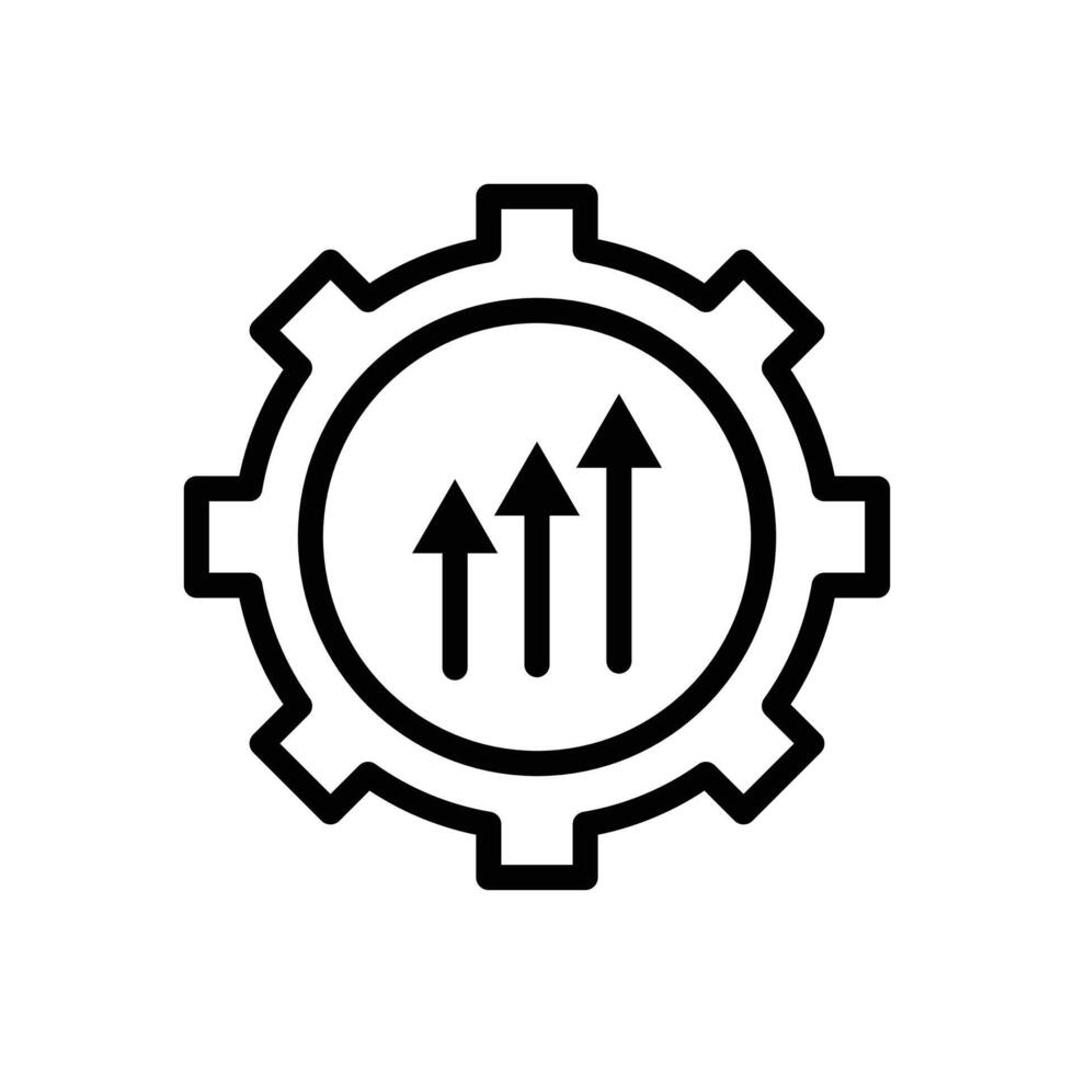 Improvement icon Outline flat Icon vector