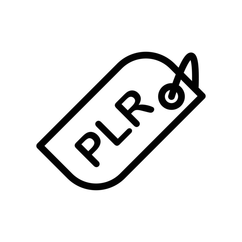Private Label Rights Icon Outline flat Icon vector