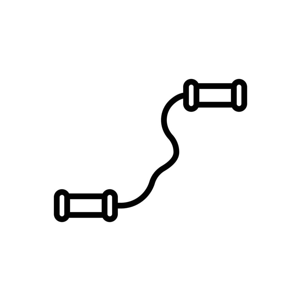 Jump Rope icon Outline flat Icon vector