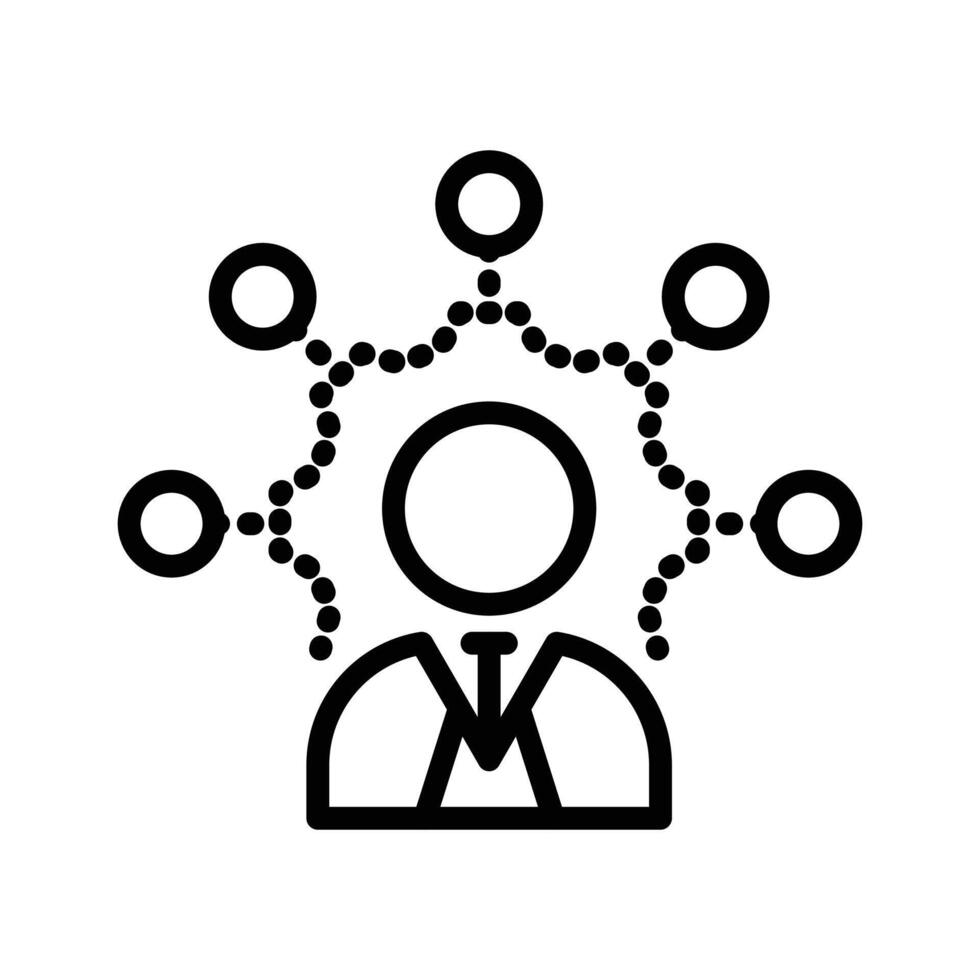 Skills set icon Outline flat Icon vector