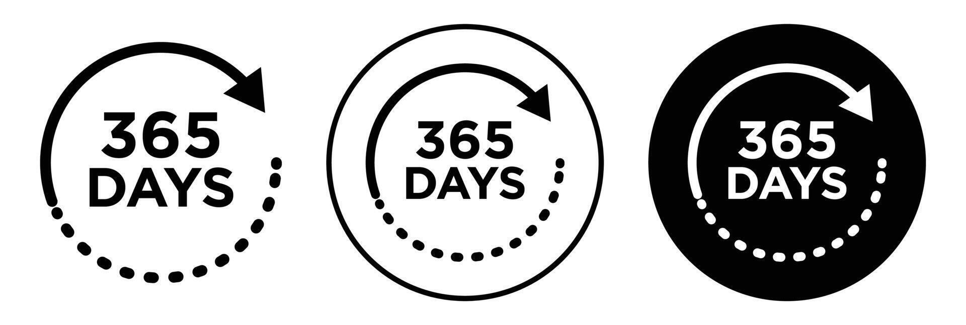 365 day Icon logo collection set vector