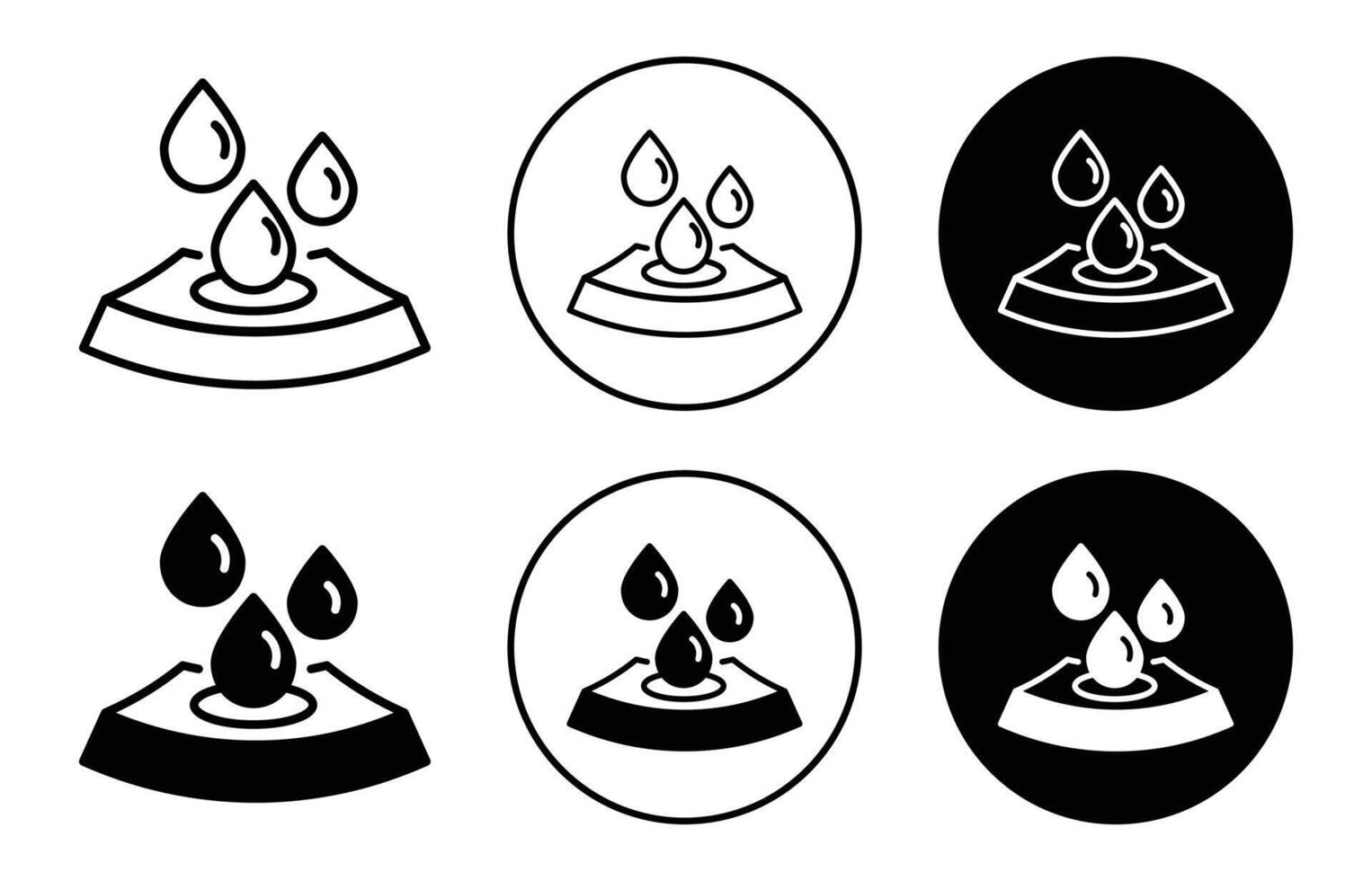 Absorption icon logo collection set vector