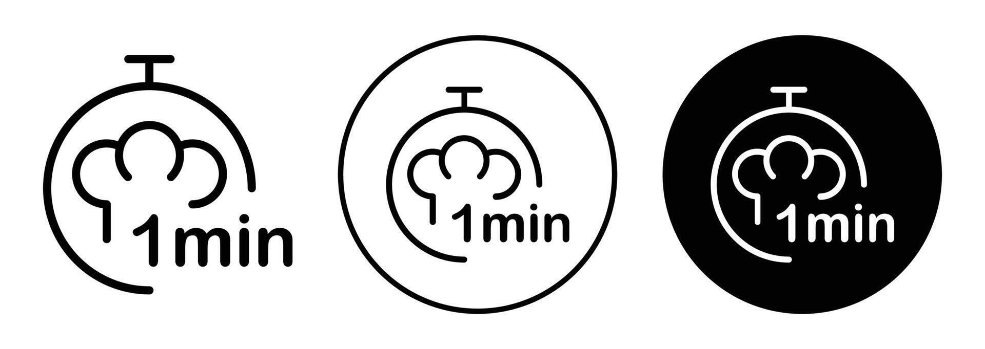 Cooking time icon logo collection set vector
