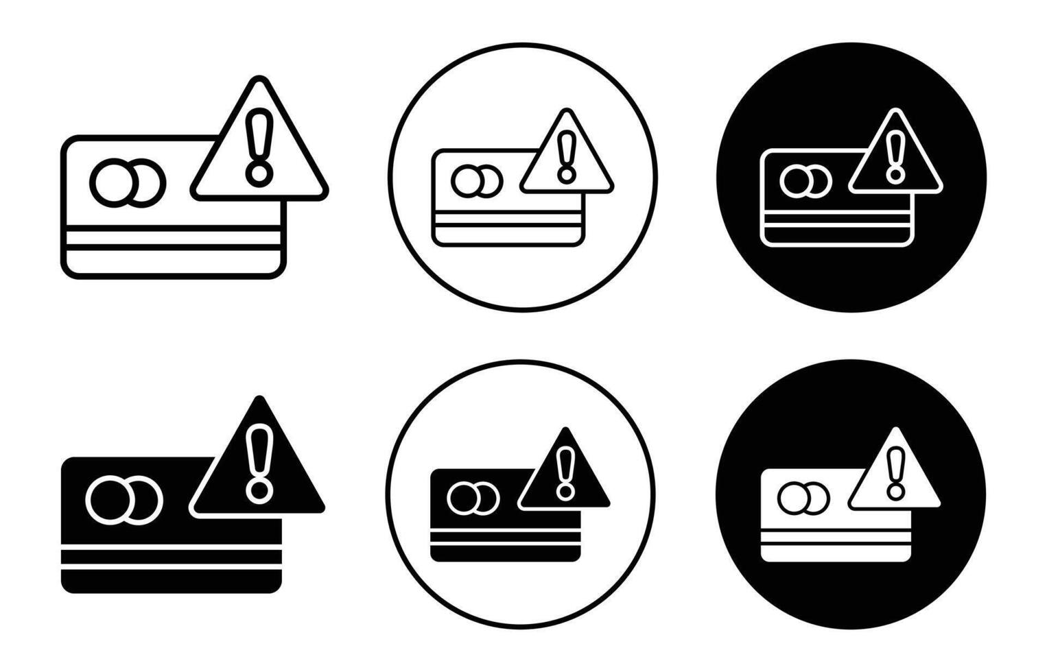 credit risk Icon logo collection set vector