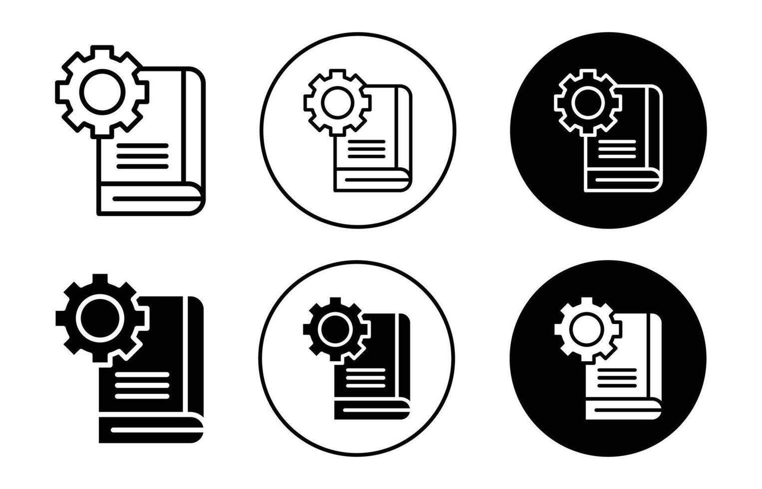 Guide icon logo collection set vector