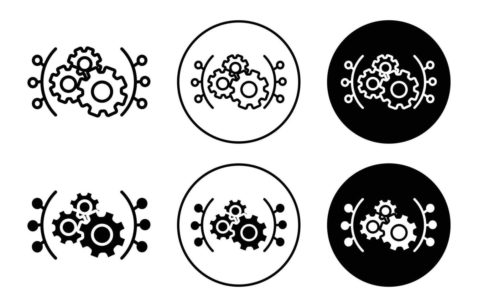 Function icon logo collection set vector