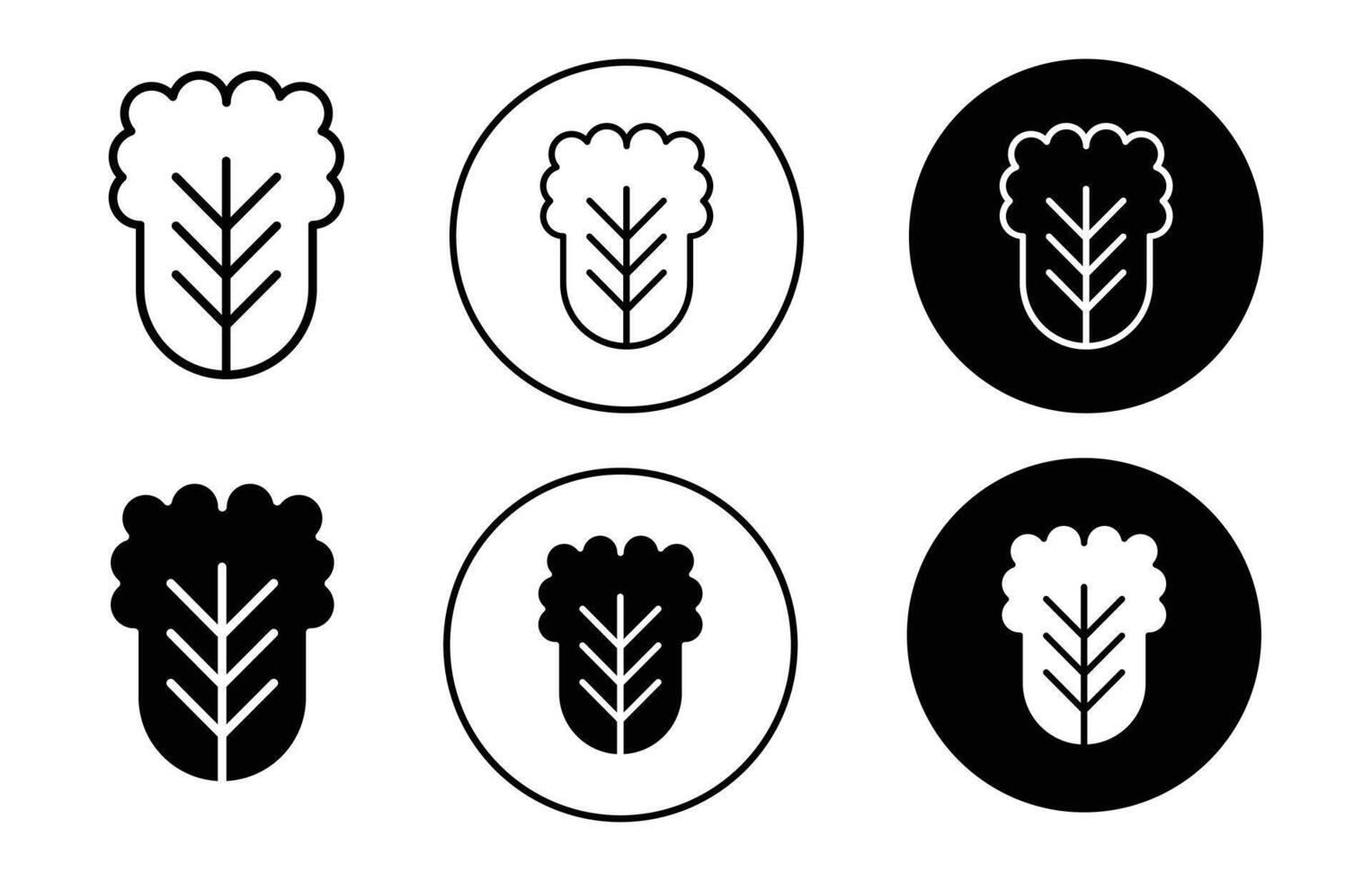 Kimchi Icon logo collection set vector