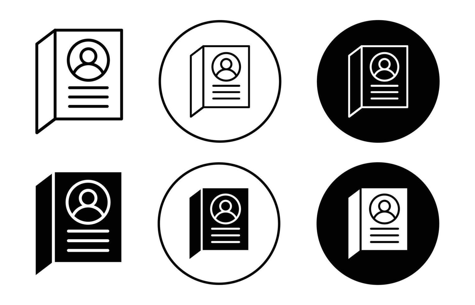 Scenario icon logo collection set vector