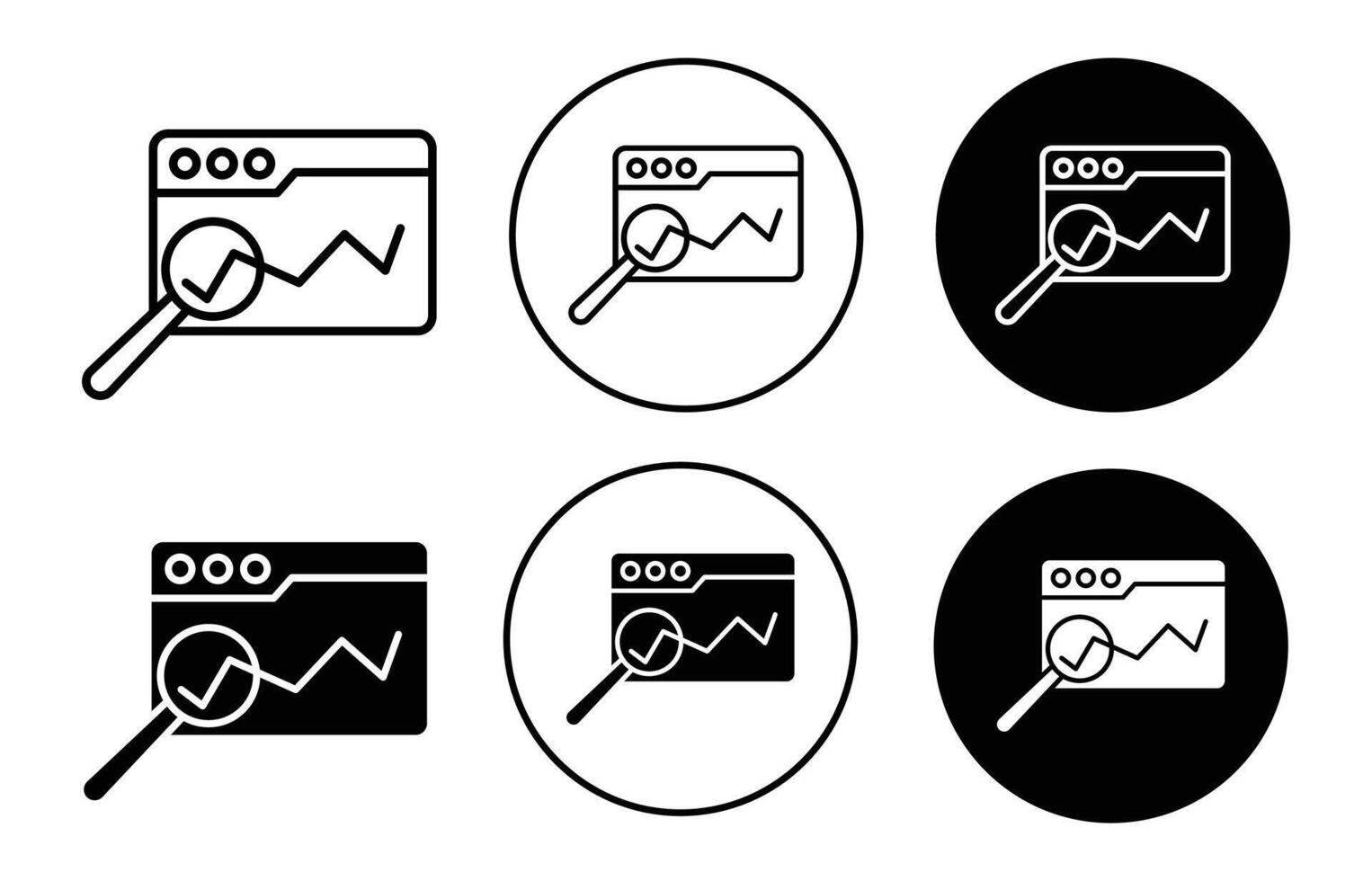 web traffic icon logo collection set vector