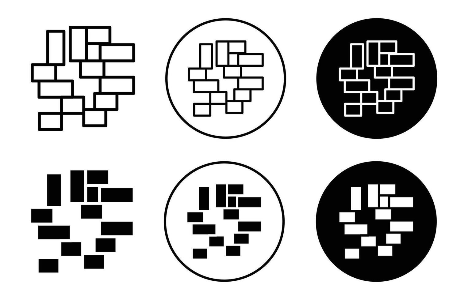 Wooden block icon vector