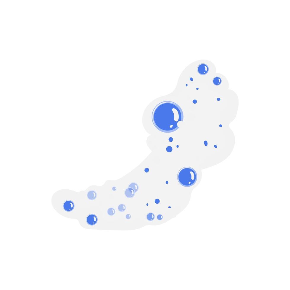 y bath soap foam cartoon illustration vector