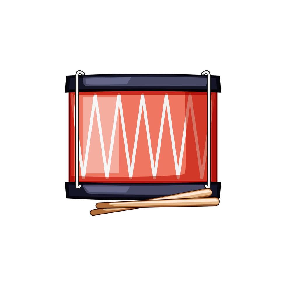 game drum toy cartoon illustration vector