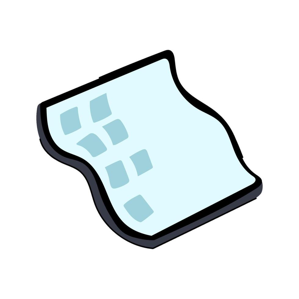 work flexible screen cartoon illustration vector