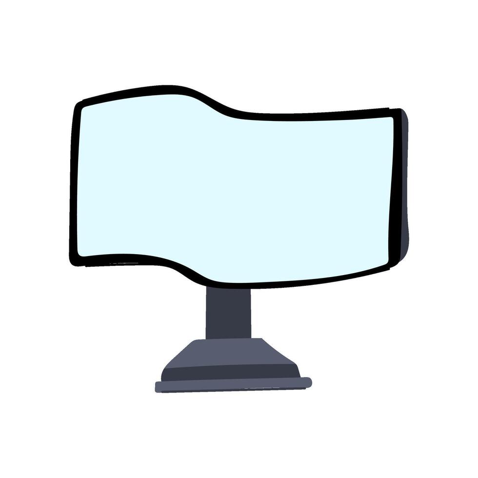 smtechnology flexible screen cartoon illustration vector