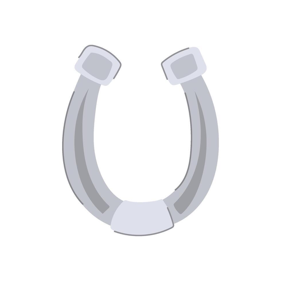 horse horseshoe cartoon illustration vector