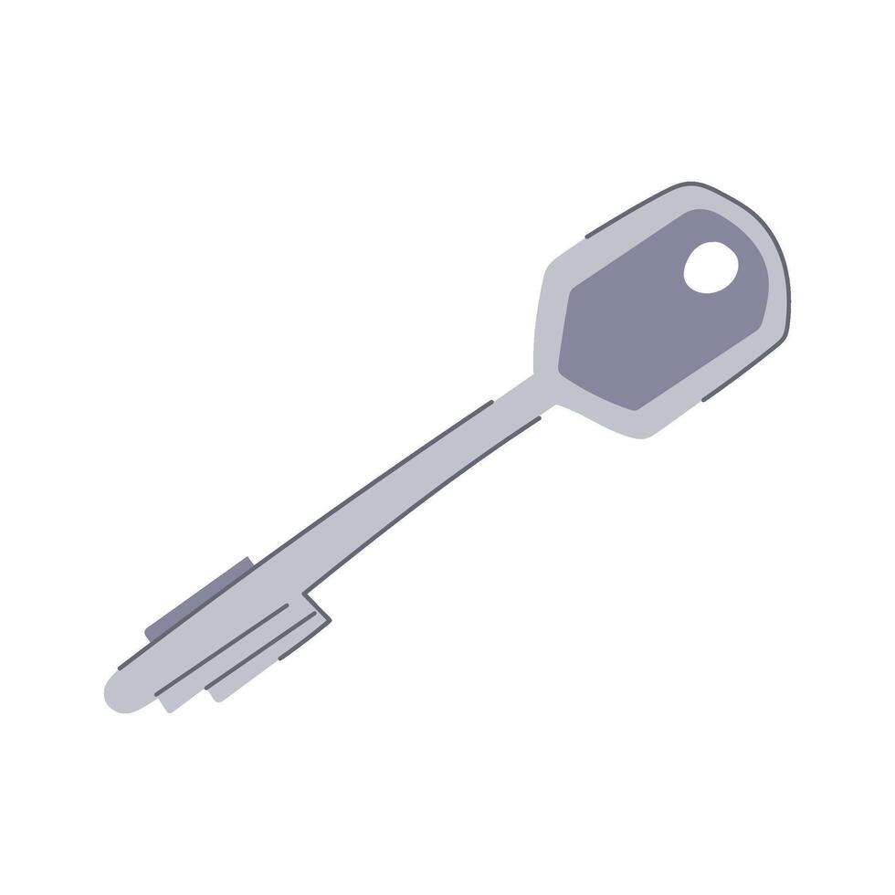 safety key cartoon illustration vector