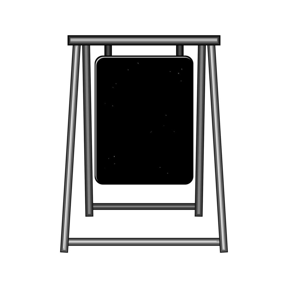 menu outdoor chalkboard cartoon illustration vector