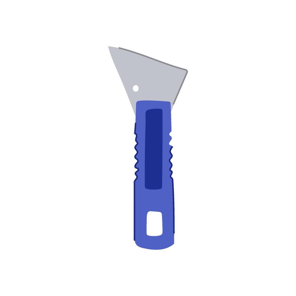 tool paint scraper cartoon illustration vector