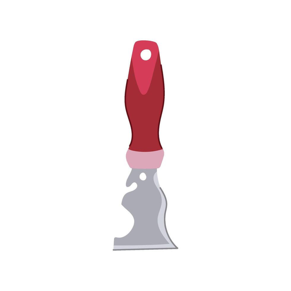house paint scraper cartoon illustration vector