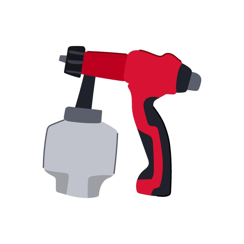 car paint sprayer cartoon illustration vector